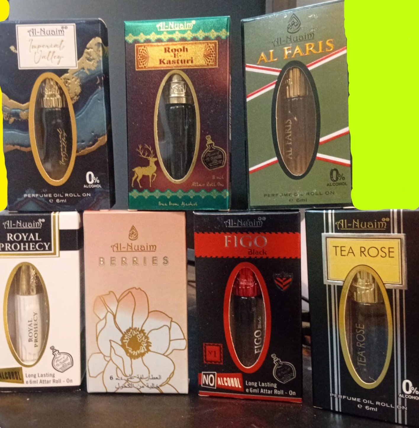 Imperial Valley/AlFaris/Rooh e Kasturi/Royal Prohecy/Tea Rose/Berries/FIGO